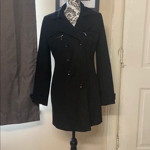 Black, Rue21 coat with zipper embellishments